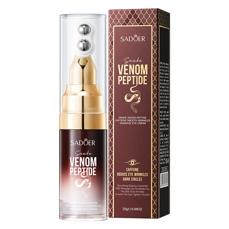 Eye Cream Peptide - ซาโดเออร์ ครีมบำรุงรอบดวงตาผสมเปปไทด์พิษงูและคาเฟอีน ลดเลือนริ้วรอย ลดรอยคล้ำใต้ตา ต่อต้านริ้วรอยแห่งวัย บำรุงผิวรอบดวงตาให้ชุ่มชื้น