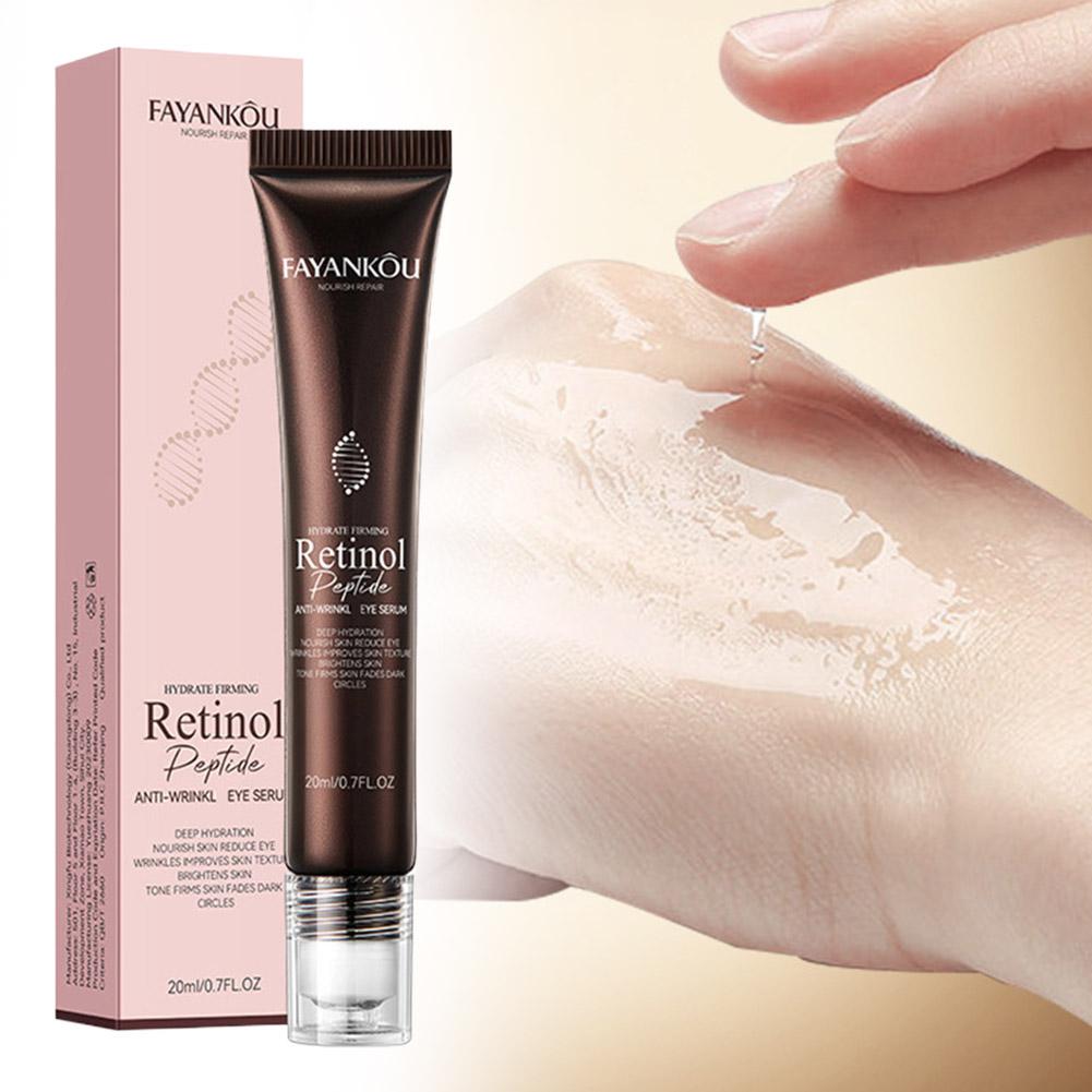 Eye Cream Peptide - เรตินอลเปปไทด์อายเซรั่มต่อต้านริ้วรอยต่อต้านริ้วรอยแห่งวัยทรีทเมนท์ครีมบำรุงรอบดวงตาให้ความชุ่มชื้นสำหรับความหมองคล้ำและอาการบวมรอบดวงตาผลิตภัณฑ์ดูแลผิวรอบดวงตา