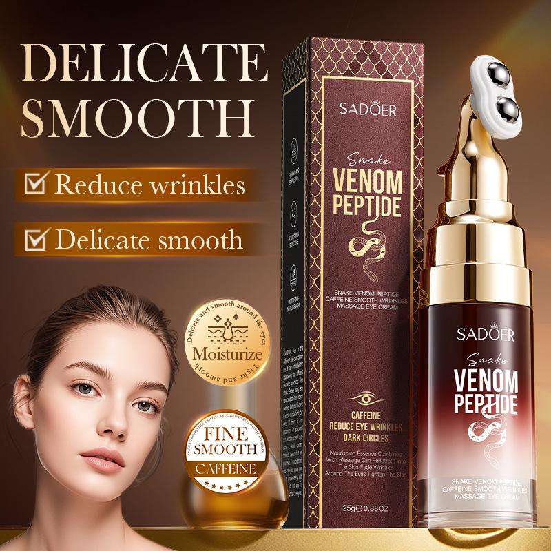 Eye Cream Peptide - SADOER ครีมบำรุงรอบดวงตาเปปไทด์พิษงูและคาเฟอีน ลดริ้วรอย นวดบำรุงผิว ลดรอยคล้ำใต้ตา
