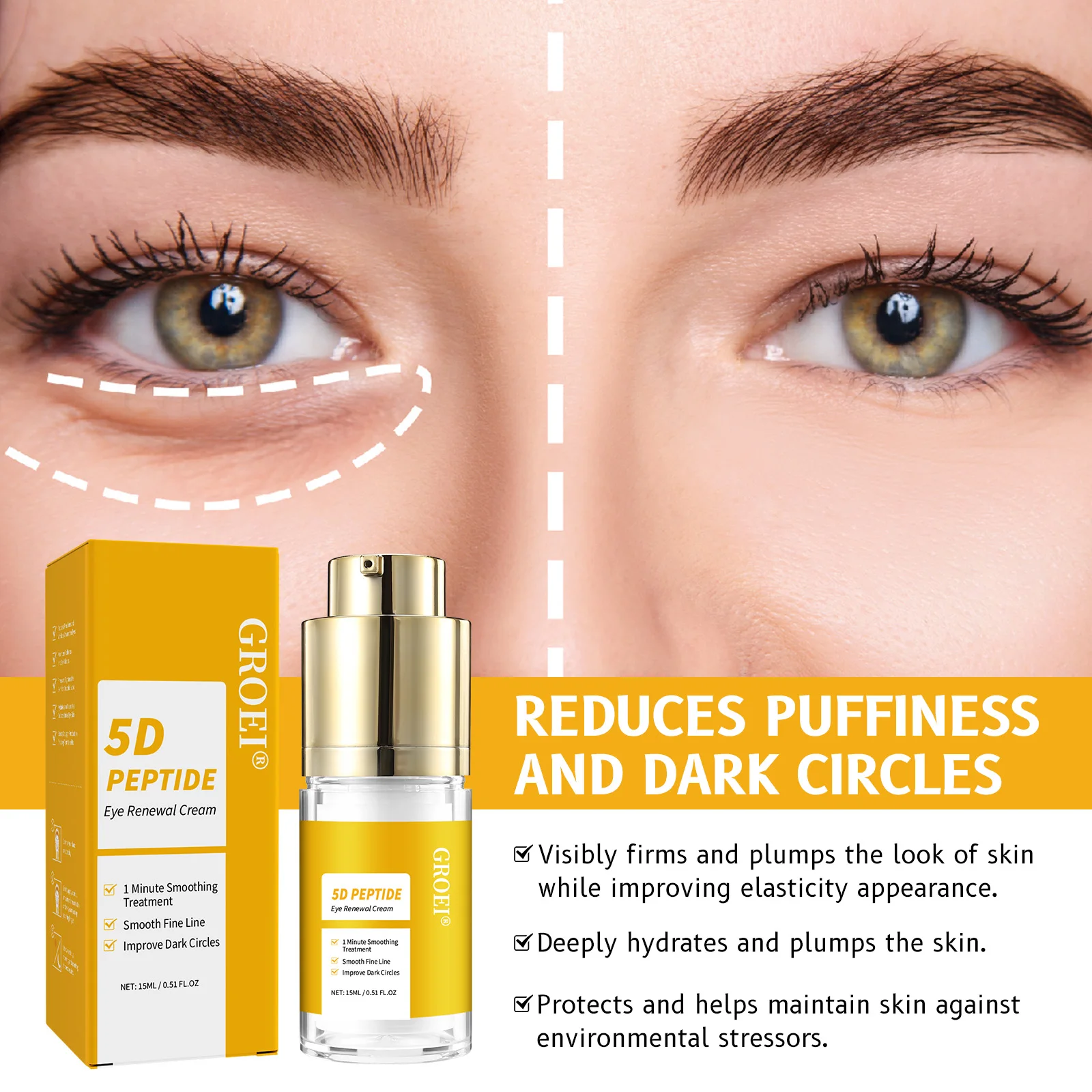 ครีมลดรอยคล้ำและอาการบวมรอบดวง - Eye Cream Peptide บทวิจารณ์และราคา